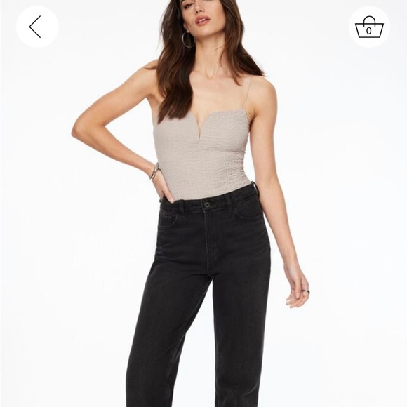 Dynamite // Popcorn Textured Cami Bodysuit - Picture 2 of 4